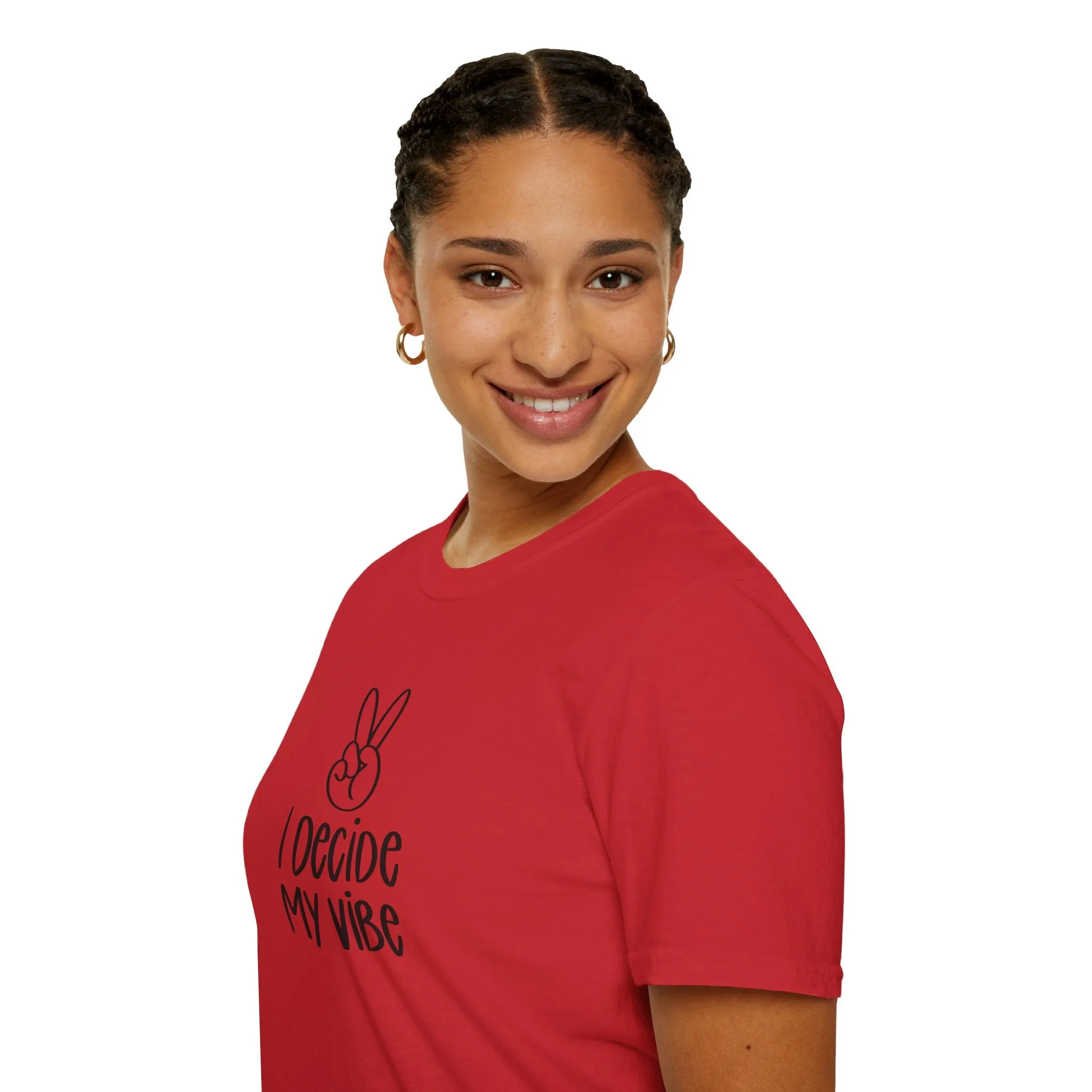 I Decide My Vibe" Soft Style Tshirt