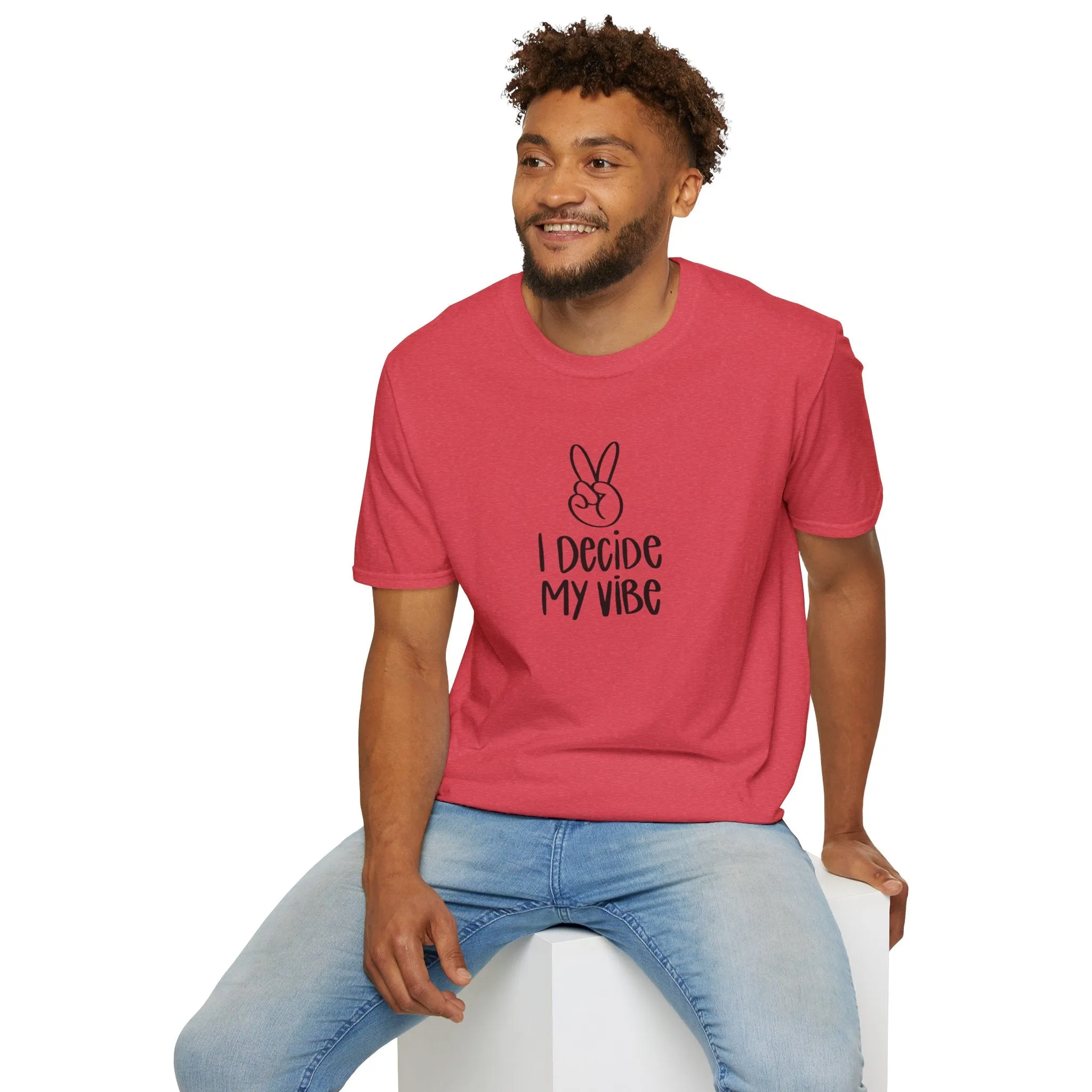 I Decide My Vibe" Soft Style Tshirt