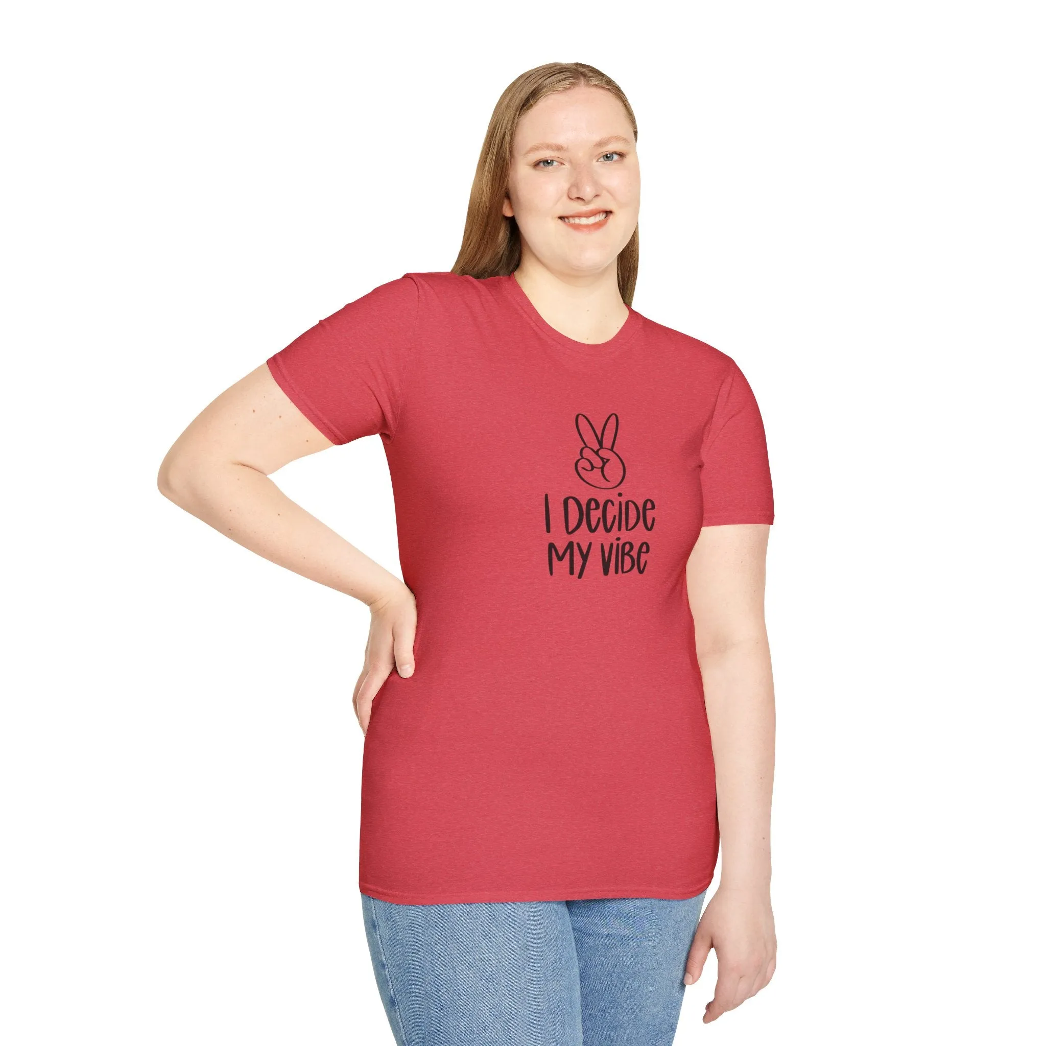 I Decide My Vibe" Soft Style Tshirt