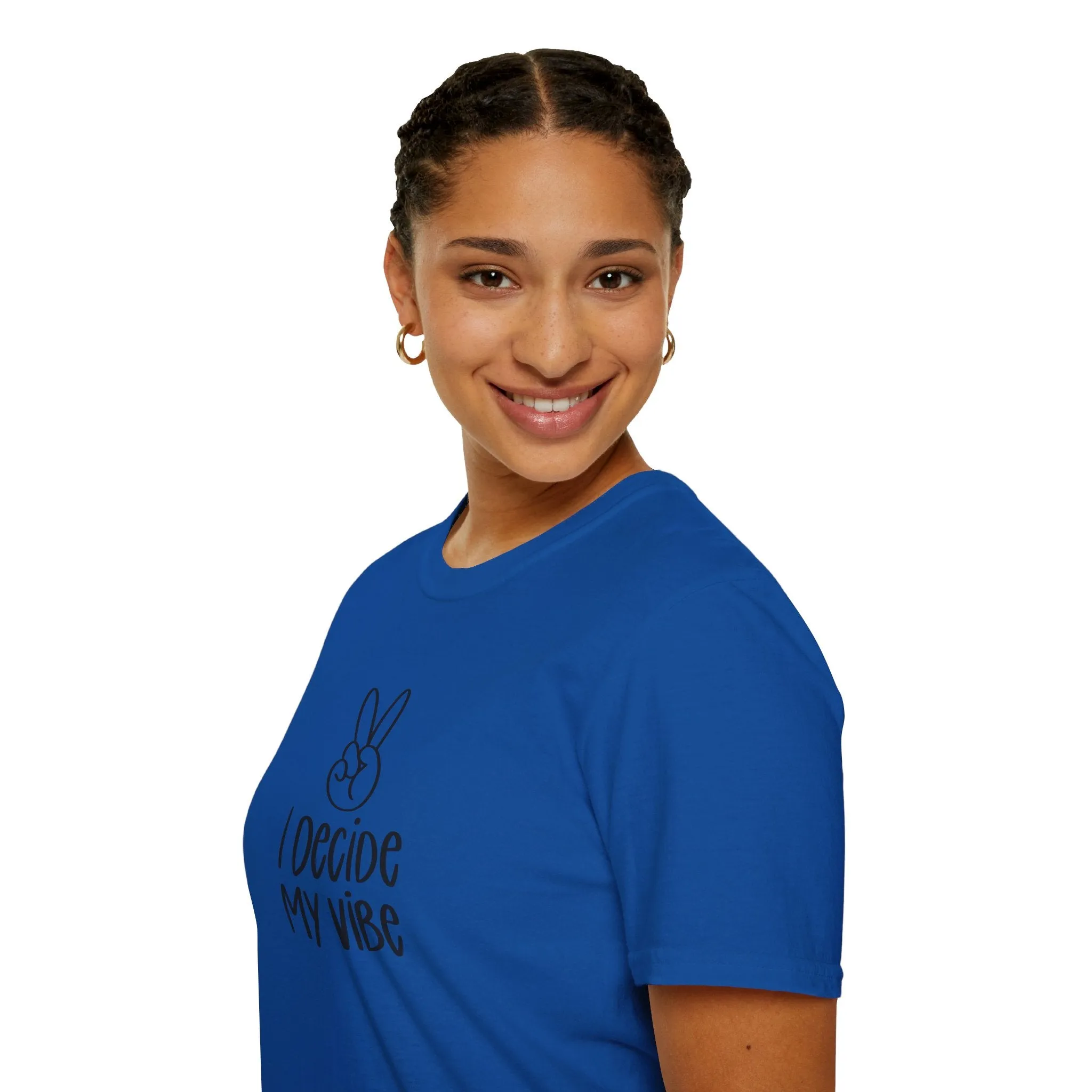 I Decide My Vibe" Soft Style Tshirt
