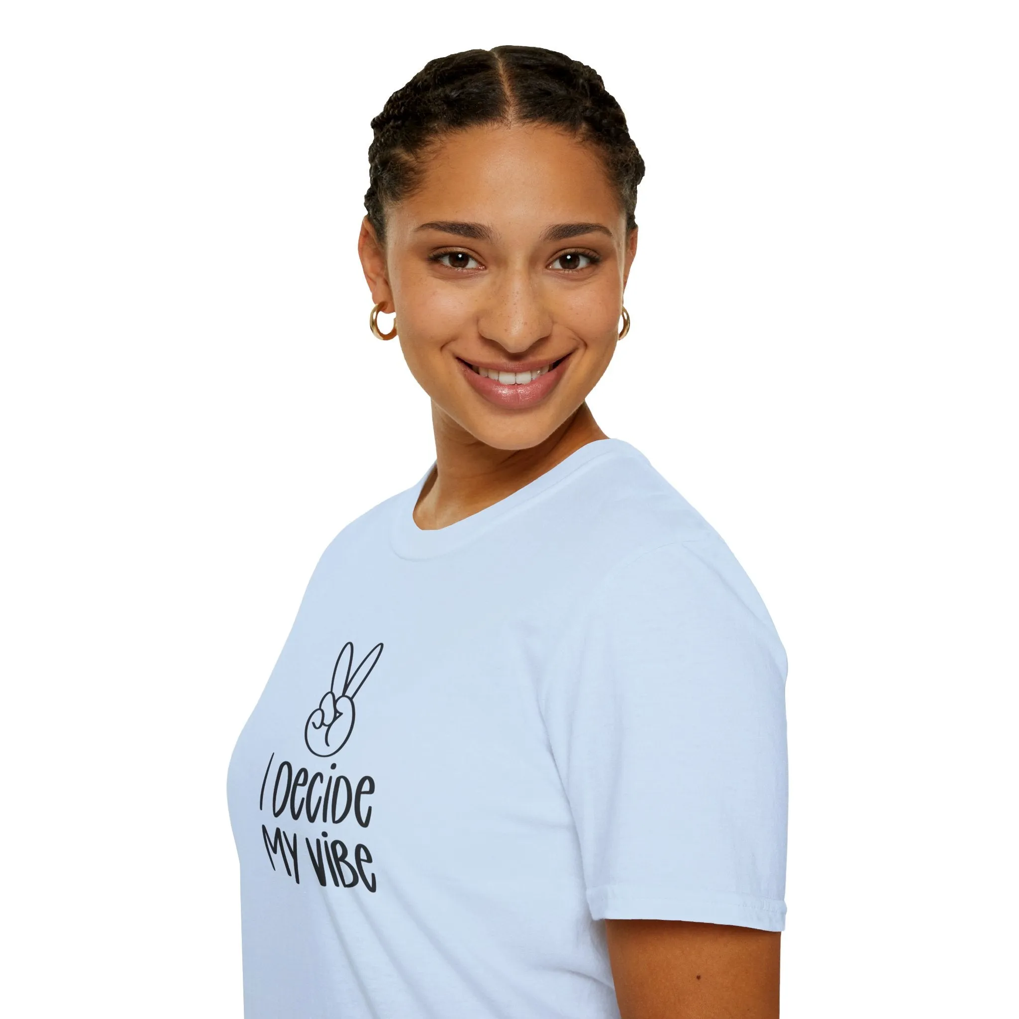 I Decide My Vibe" Soft Style Tshirt
