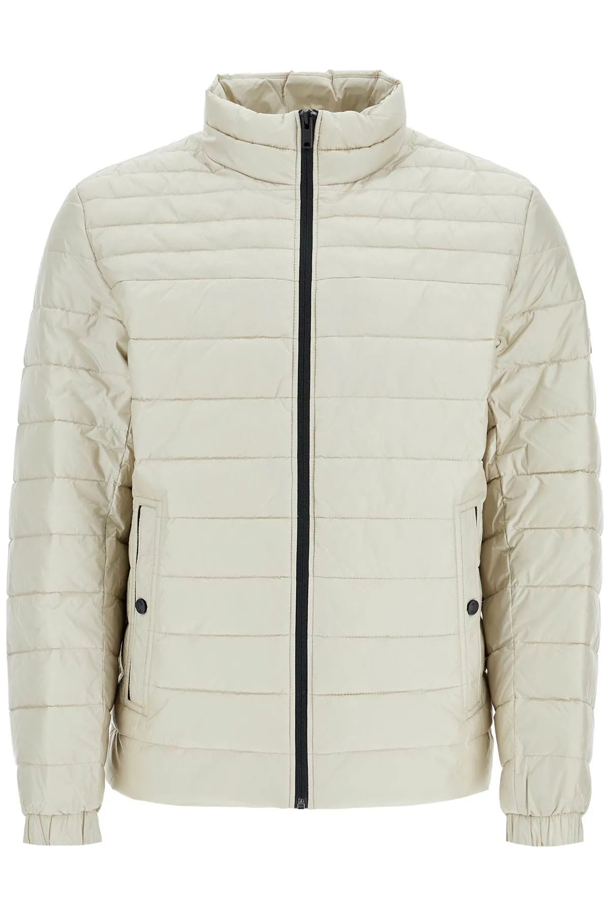 light beige quilted jacket with zip 50505262 LIGHT BEIGE