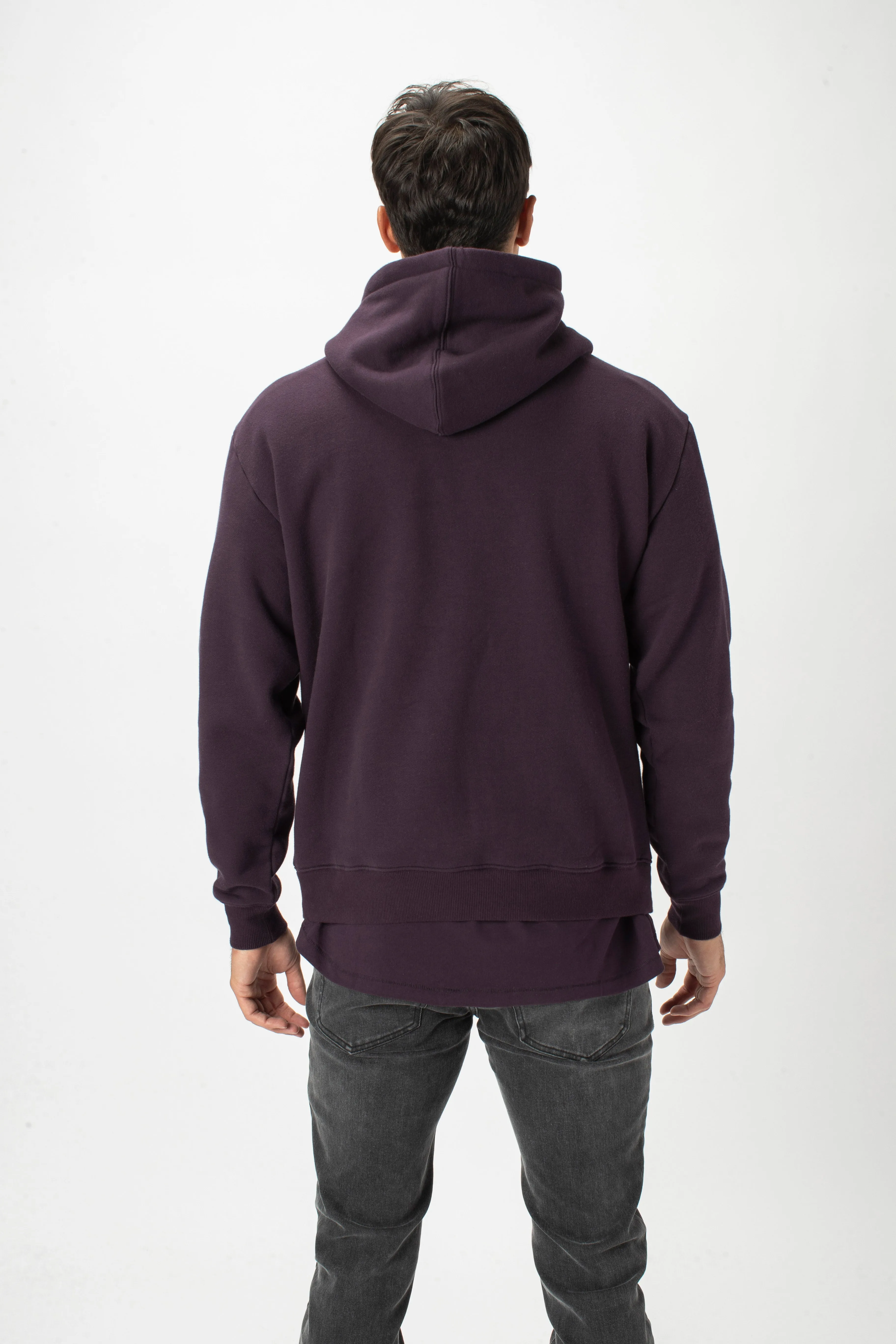 Lowgo Hood Sweat Dk Grape
