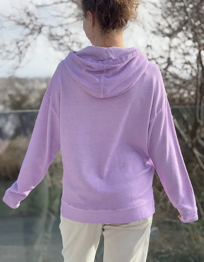 Milano Violet Hooded Sweatshirt