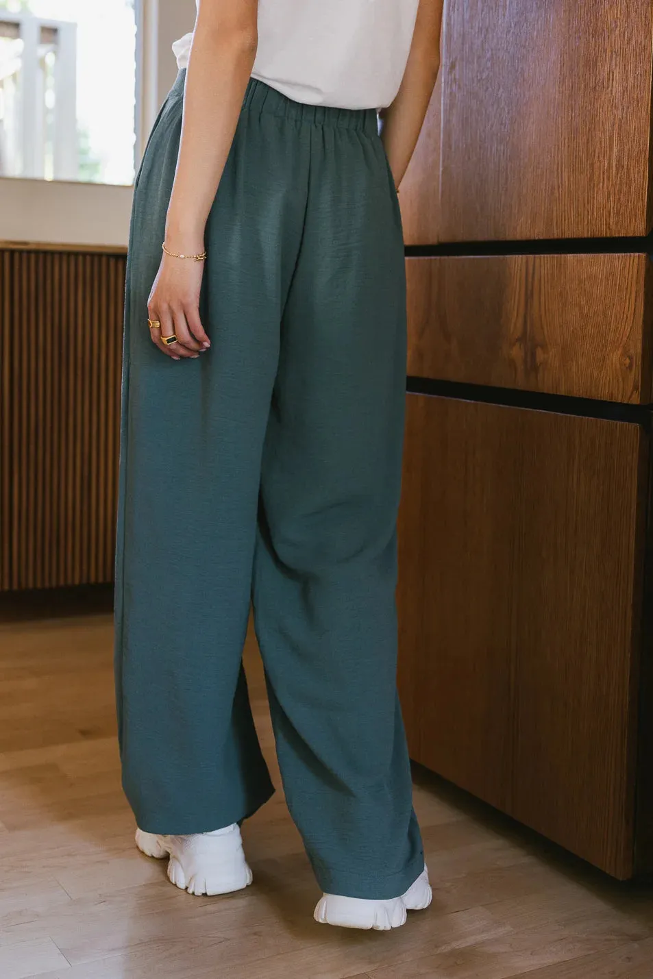 Morgan Wide Leg Pants in Teal - FINAL SALE