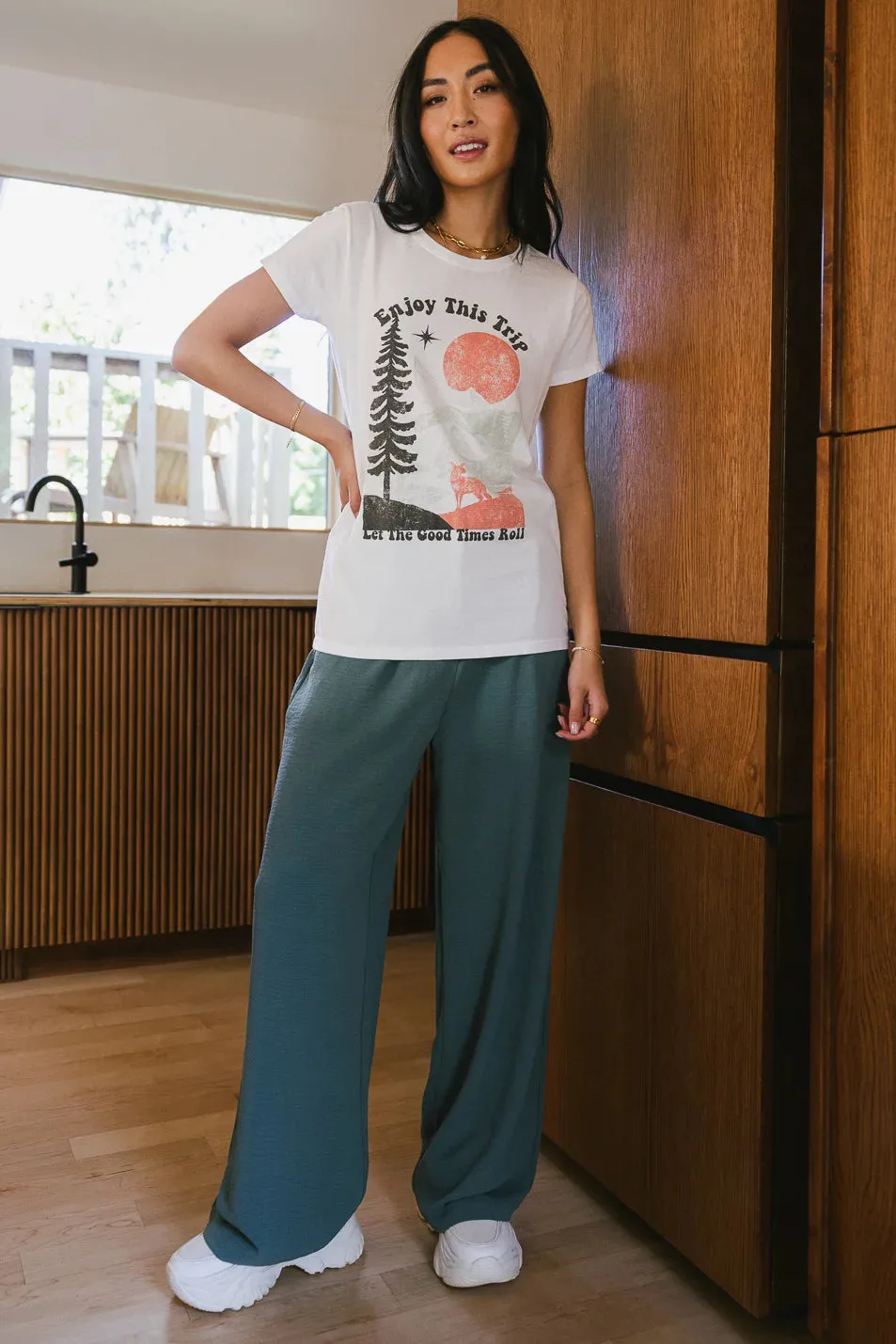 Morgan Wide Leg Pants in Teal - FINAL SALE