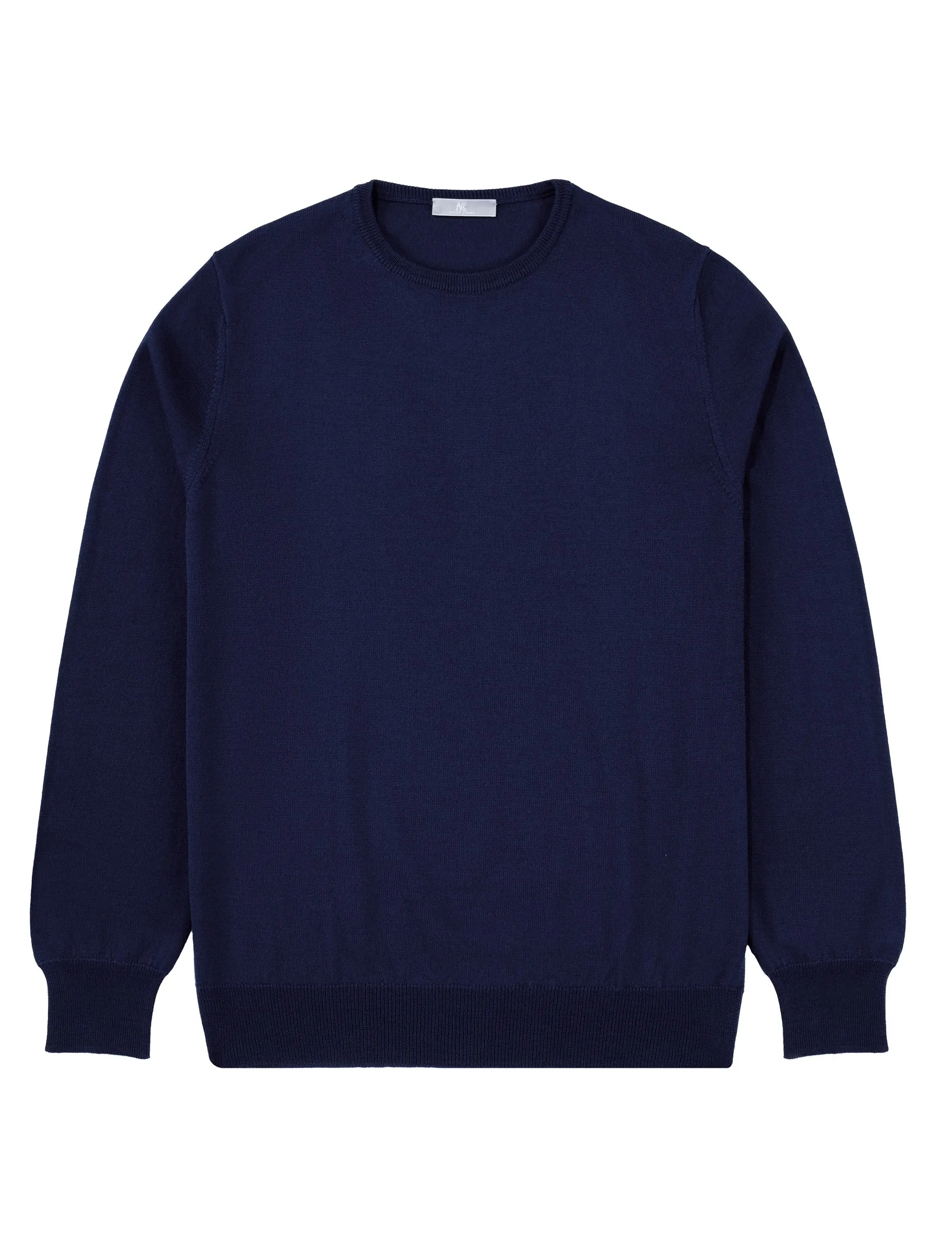 Navy Crew Neck Long-Sleeve Sweater