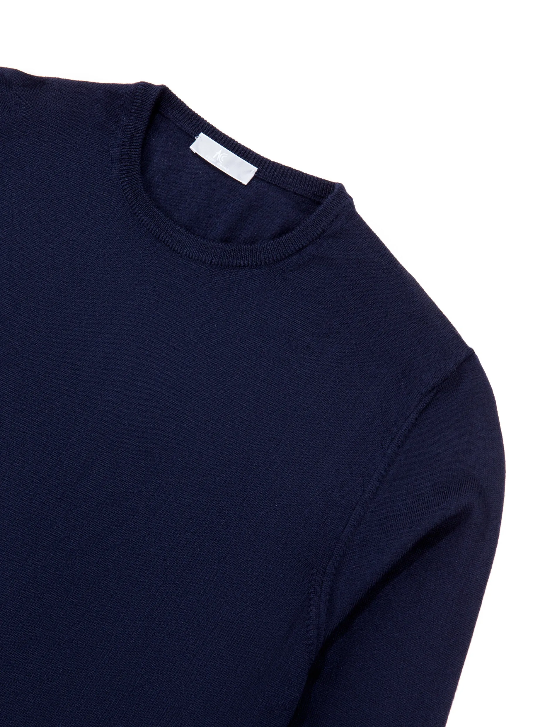 Navy Crew Neck Long-Sleeve Sweater