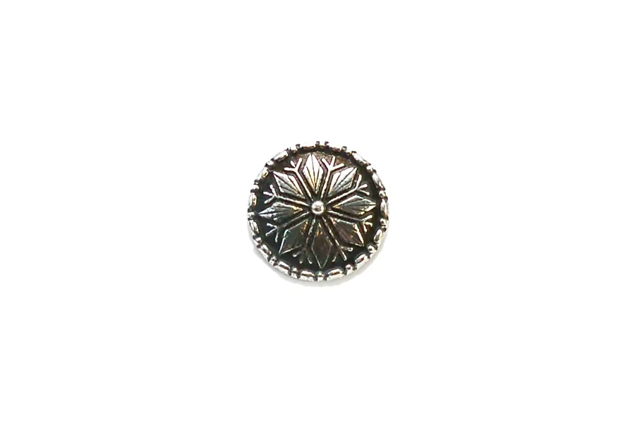Norwegian Pewter Star Rose 20mm