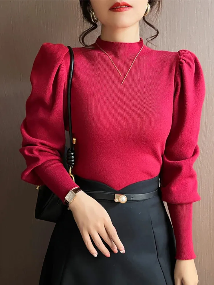 Ophelia - Elegant Turtleneck Sweater for Women
