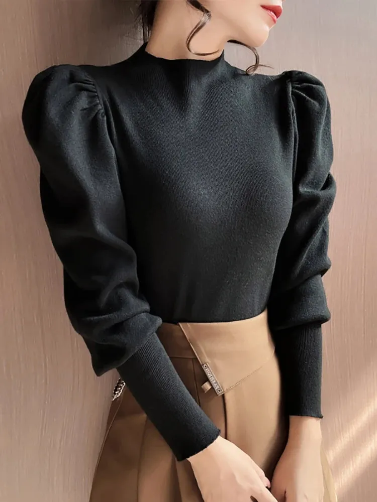 Ophelia - Elegant Turtleneck Sweater for Women