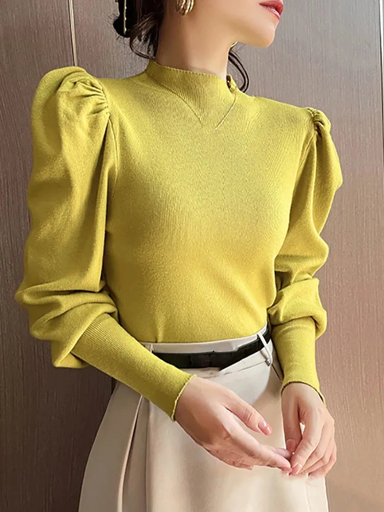 Ophelia - Elegant Turtleneck Sweater for Women