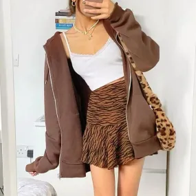 Oversize Girls Thick Hoodies 2021 Spring Fashion Ladies Streetwear Fleece Outfits Casual Boyfriend Hoodies Unisex Women Chic