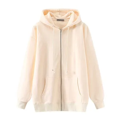 Oversize Girls Thick Hoodies 2021 Spring Fashion Ladies Streetwear Fleece Outfits Casual Boyfriend Hoodies Unisex Women Chic