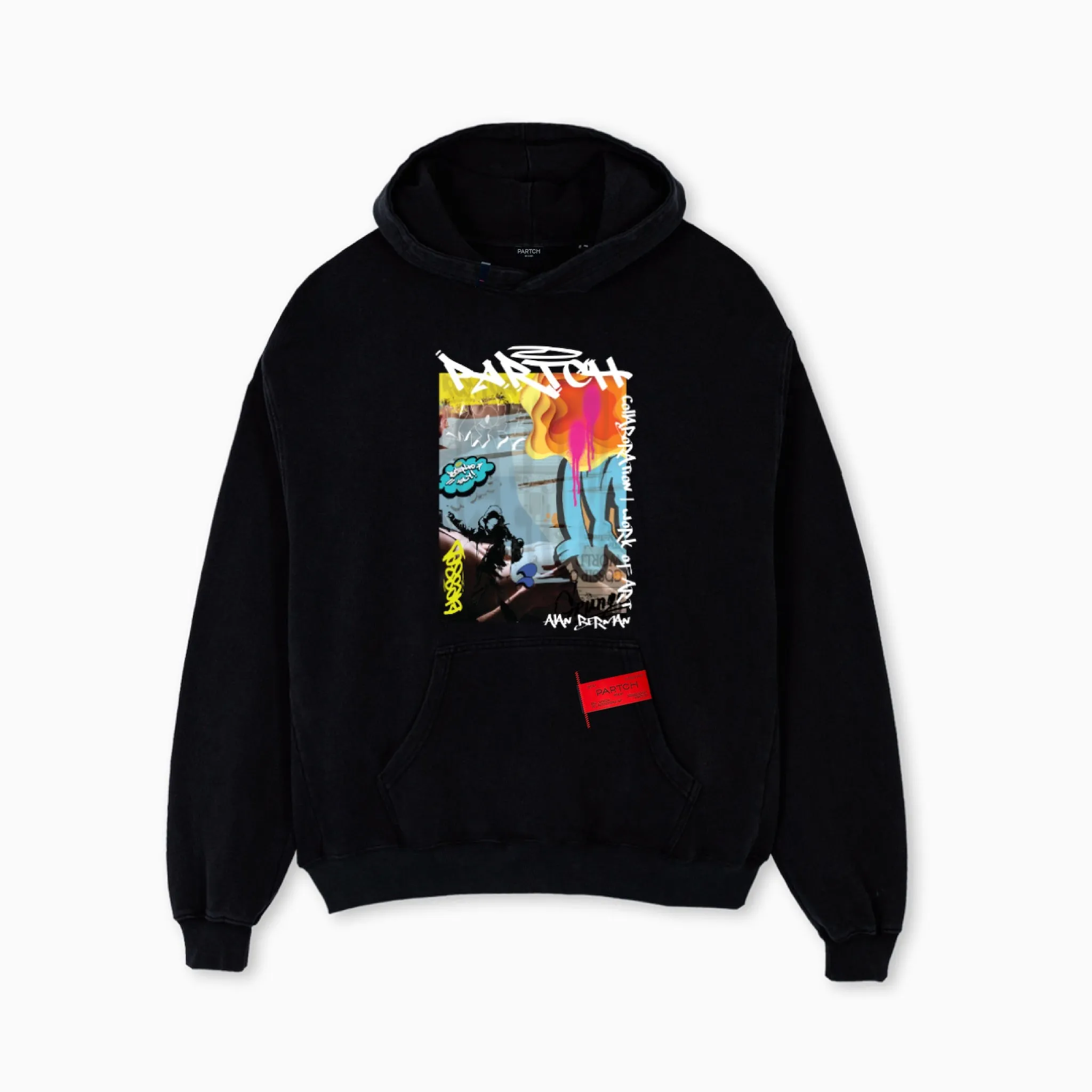 PARTCH Blessed Graphic Hoodie Black
