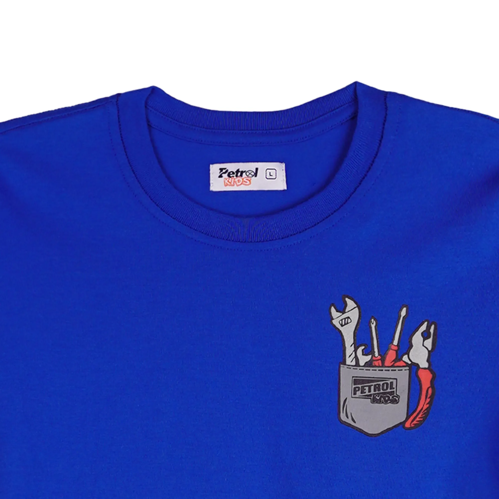 Petrol Basic Tees for Kids Regular Fitting Toddler Kids T-Shirt Trendy fashion Casual Top 156936-U (True Blue)