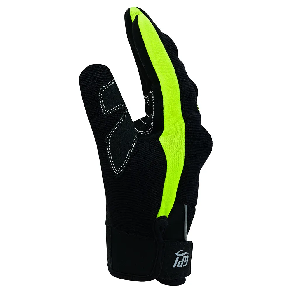 Premium Comfortable Motorcycle Flourosent/Black Gloves