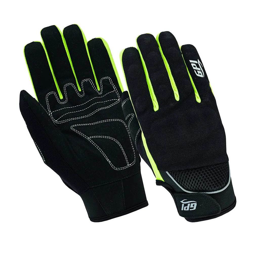 Premium Comfortable Motorcycle Flourosent/Black Gloves