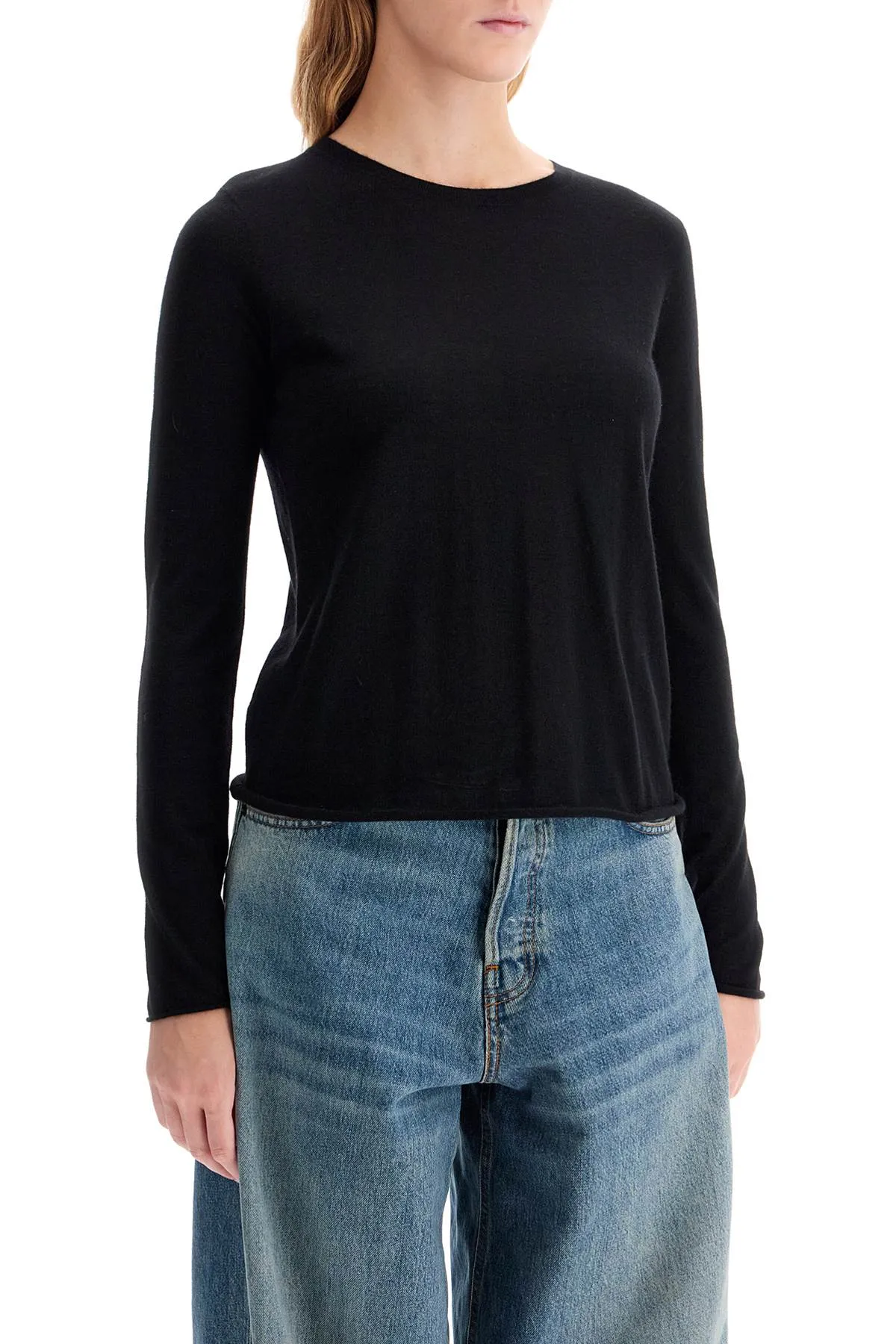 Pullover Alba in cashmere 2024036 BLACK