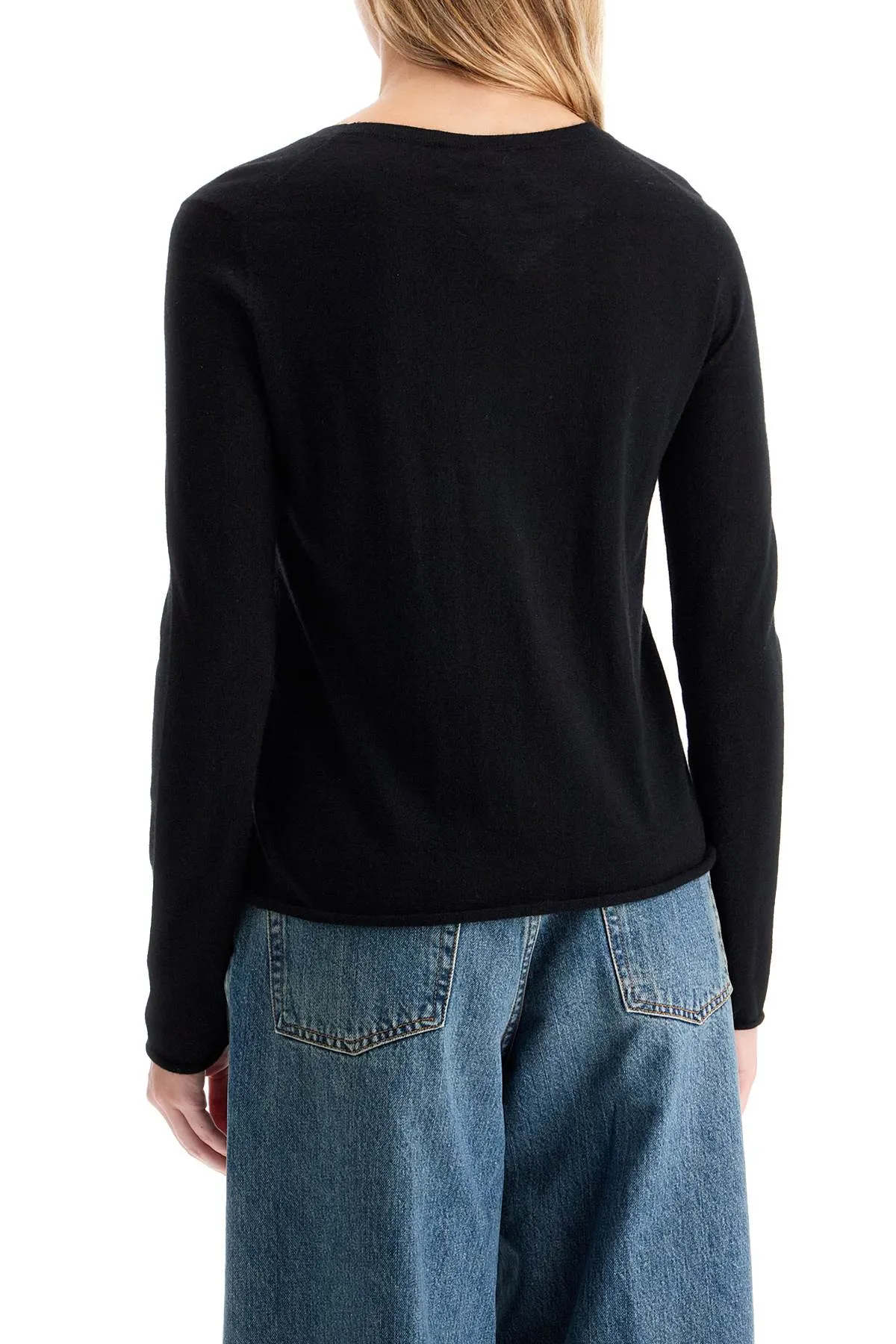 Pullover Alba in cashmere 2024036 BLACK