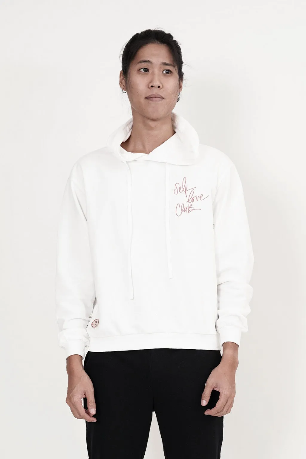Self Love Club! Long Sleeve Hoodies (White)