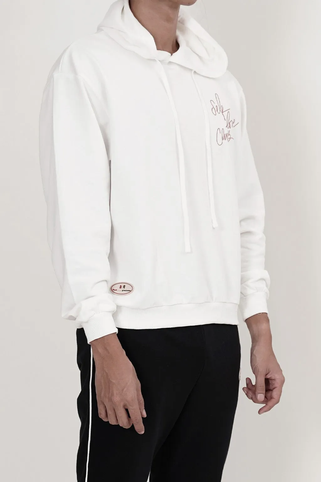 Self Love Club! Long Sleeve Hoodies (White)