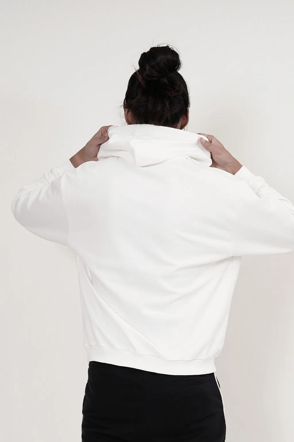 Self Love Club! Long Sleeve Hoodies (White)