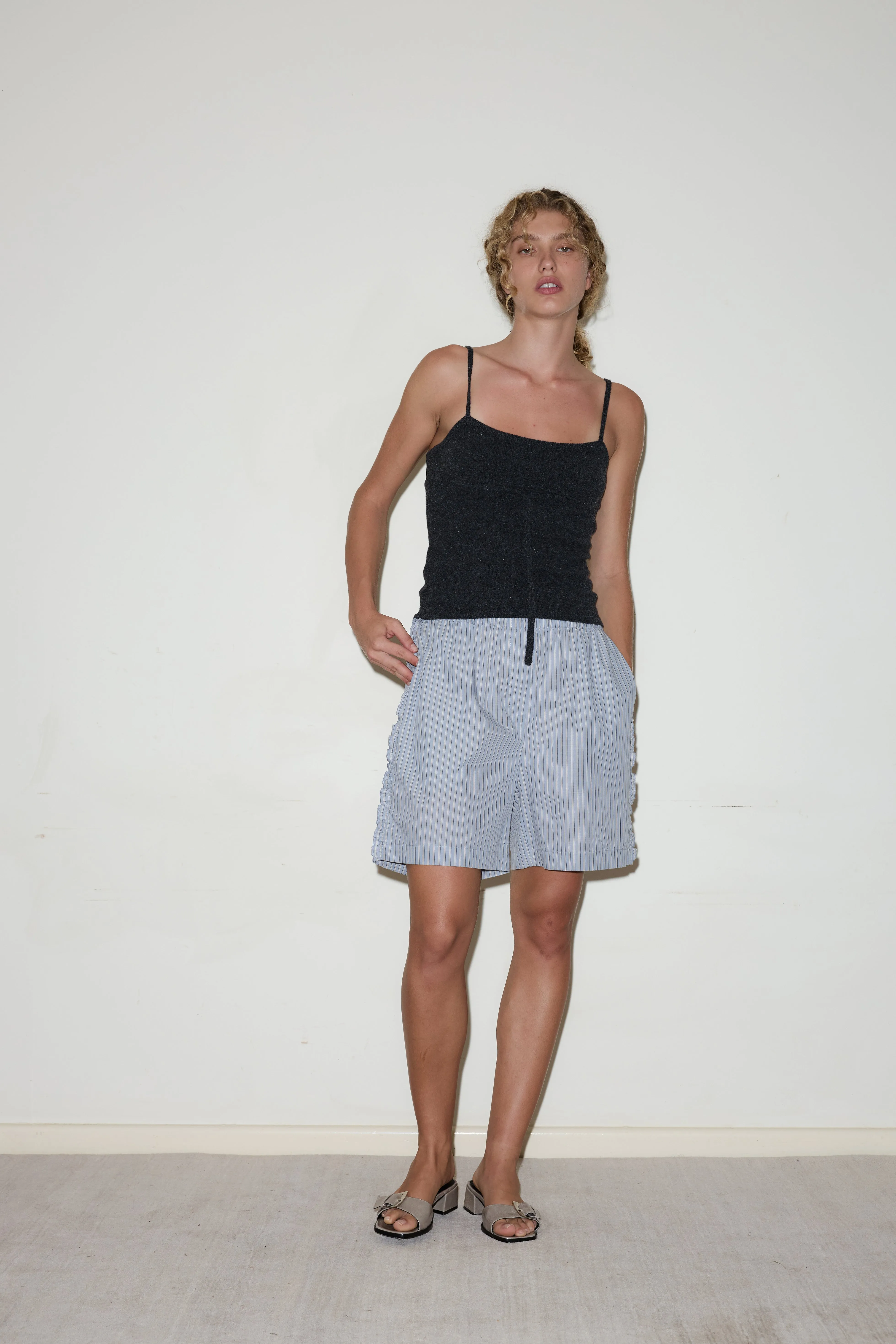 Simple KNIT Top - Charcoal