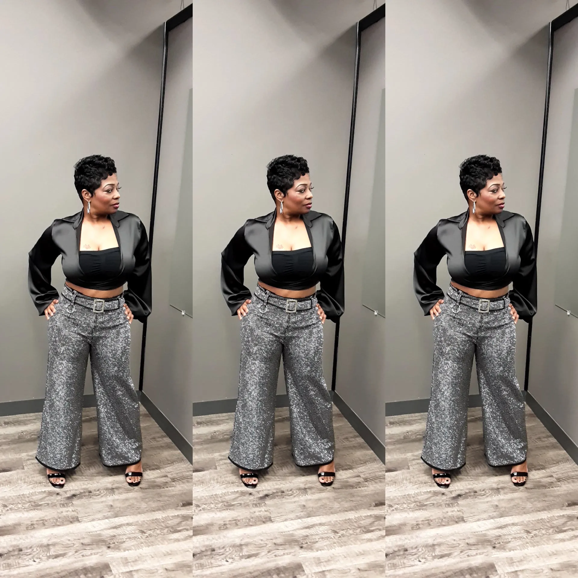 SPARKLE ankle length pant