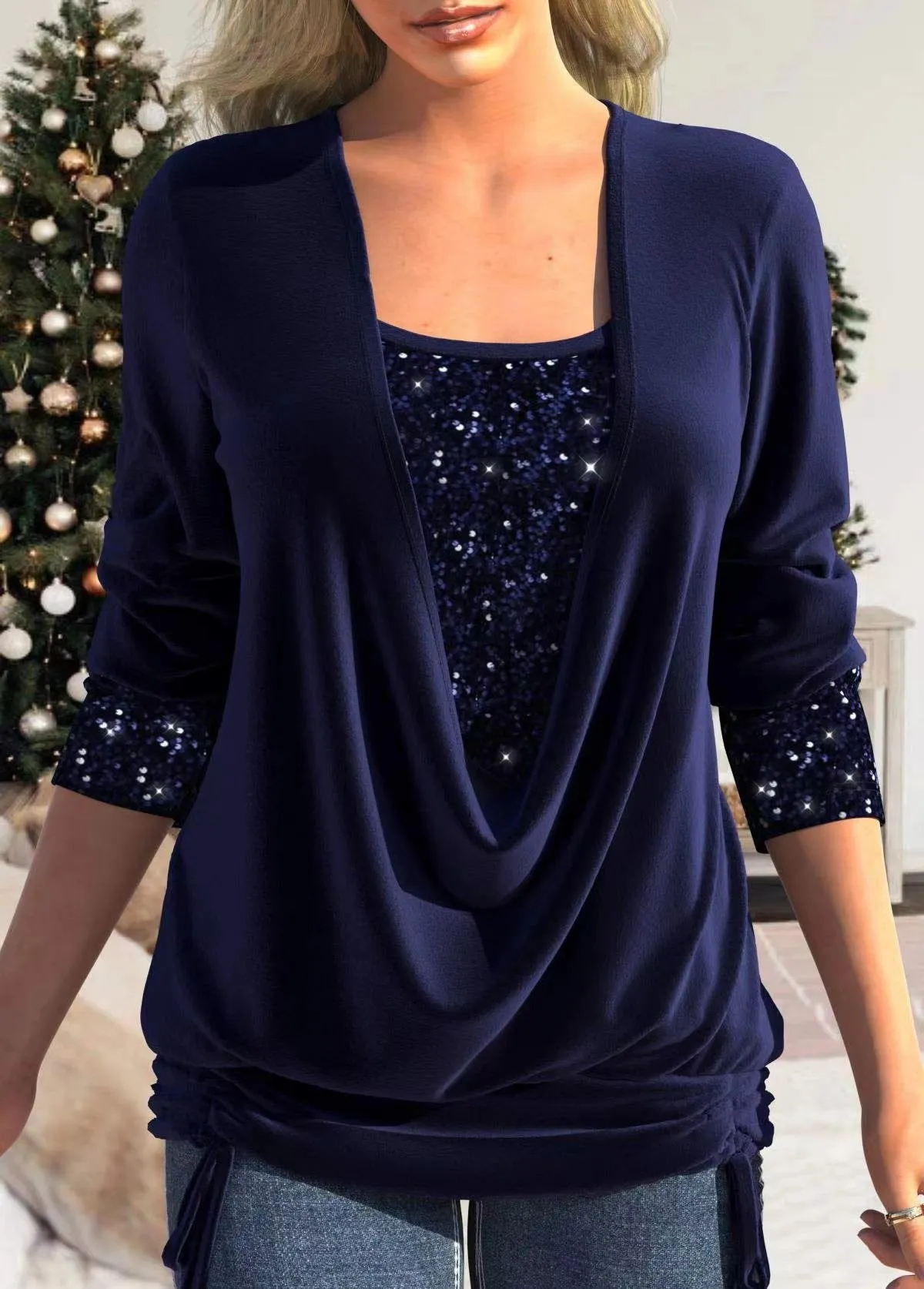 STELLA I SEQUIN SHIRT