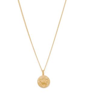 Taurus Petite Zodiac Necklace - Gold