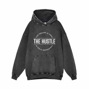 The Dream is Free Funny Vintage Washed Hoodie