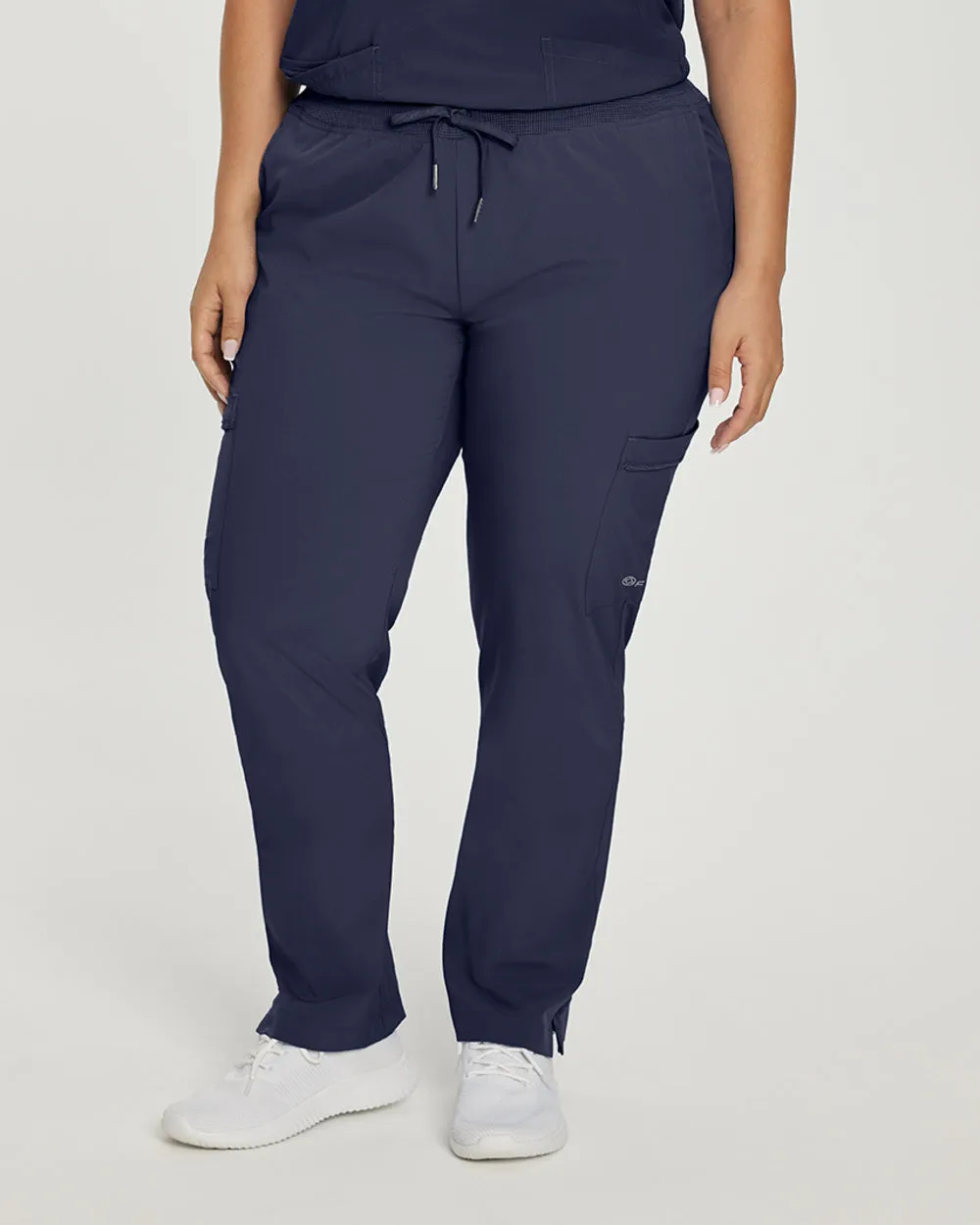White Cross Fit Tall Comfortable Cargo Scrub Pants