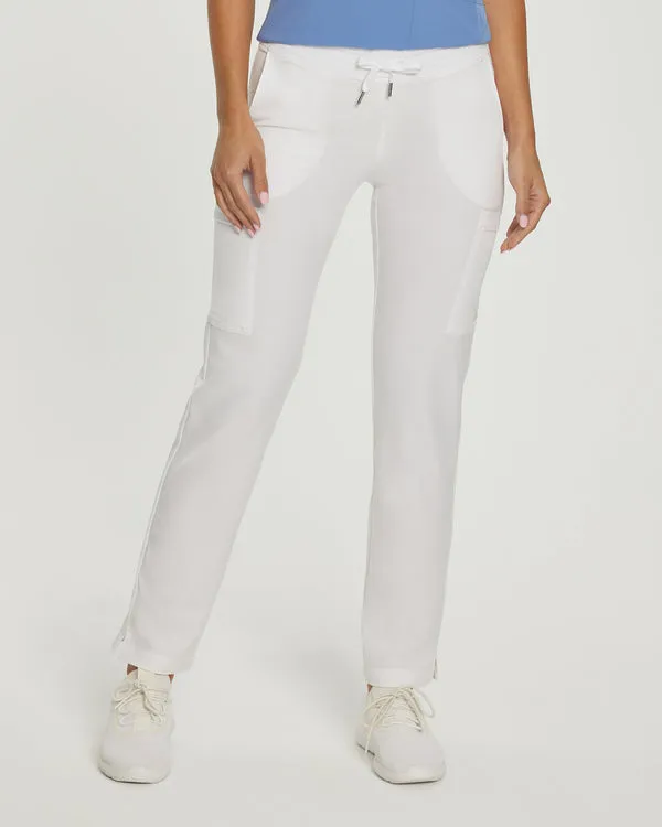 White Cross Fit Tall Comfortable Cargo Scrub Pants