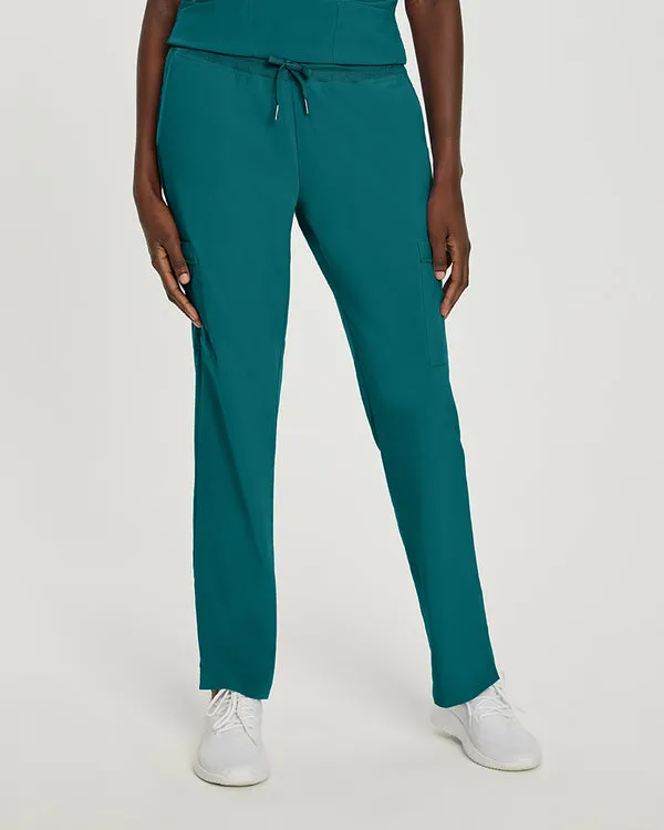 White Cross Fit Tall Comfortable Cargo Scrub Pants