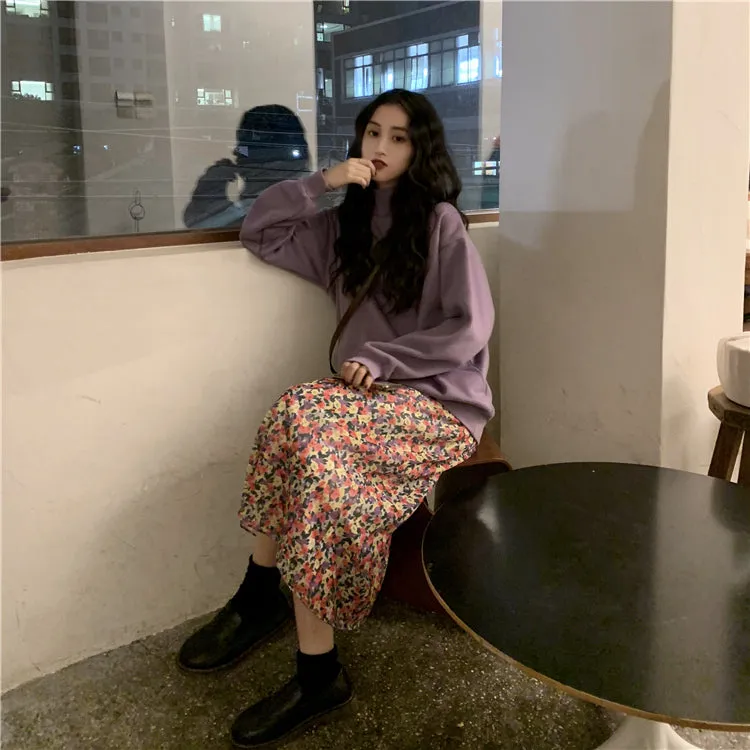 Wjczt Hoodies Women Winter Solid Color New Fleece Korean Harajuku Sweatshirt Long Sleeve Basic Womens Pullover 9 Colors