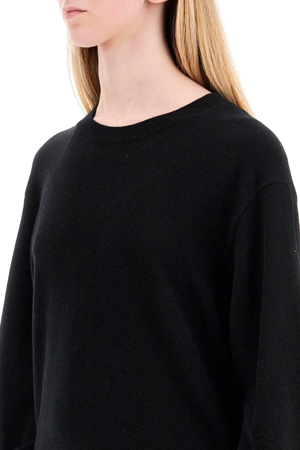 wool and cashmere blend pul 0183 NERO
