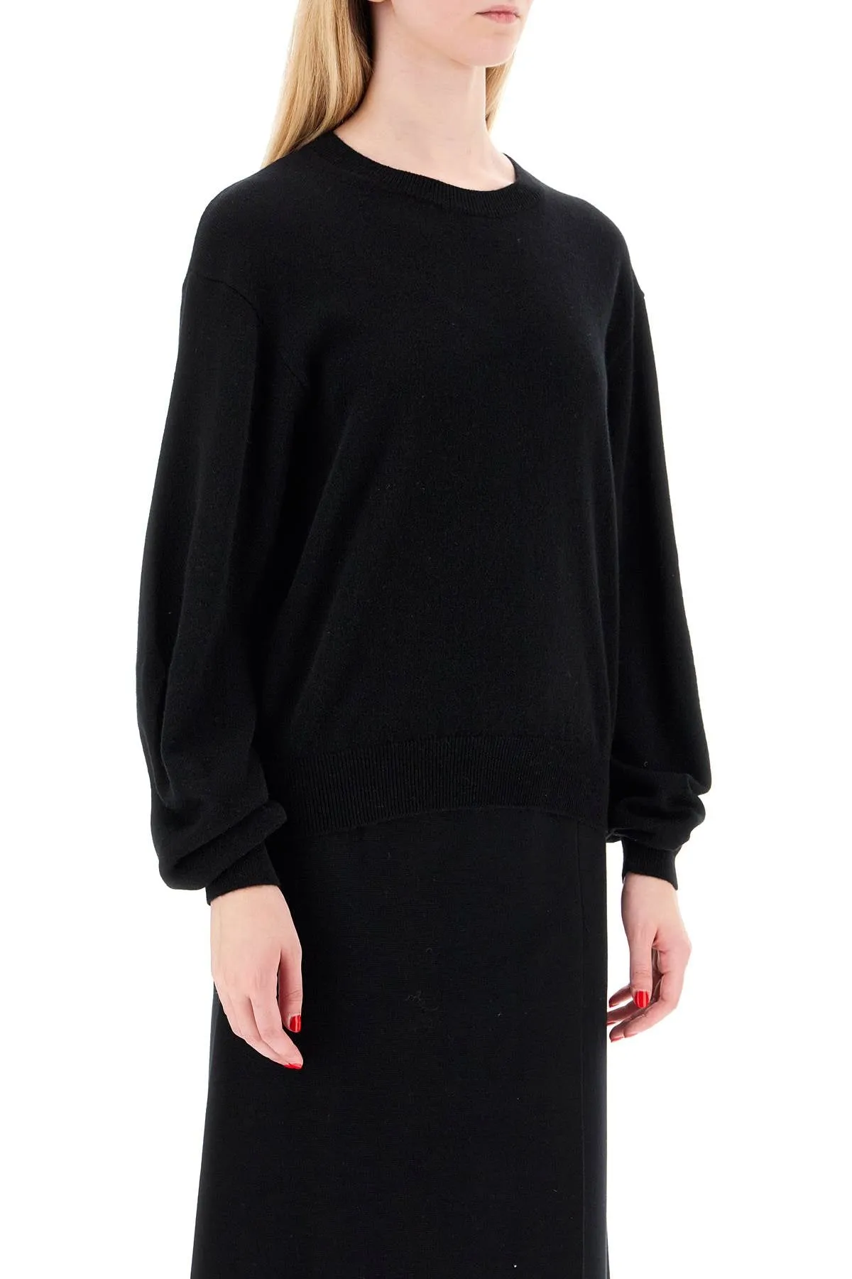 wool and cashmere blend pul 0183 NERO